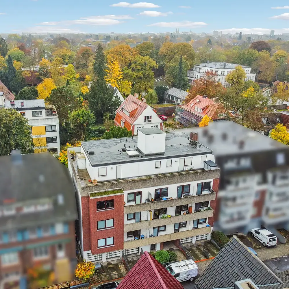 Eigentumswohnung in Bremen-Schwachhausen aus der Luft