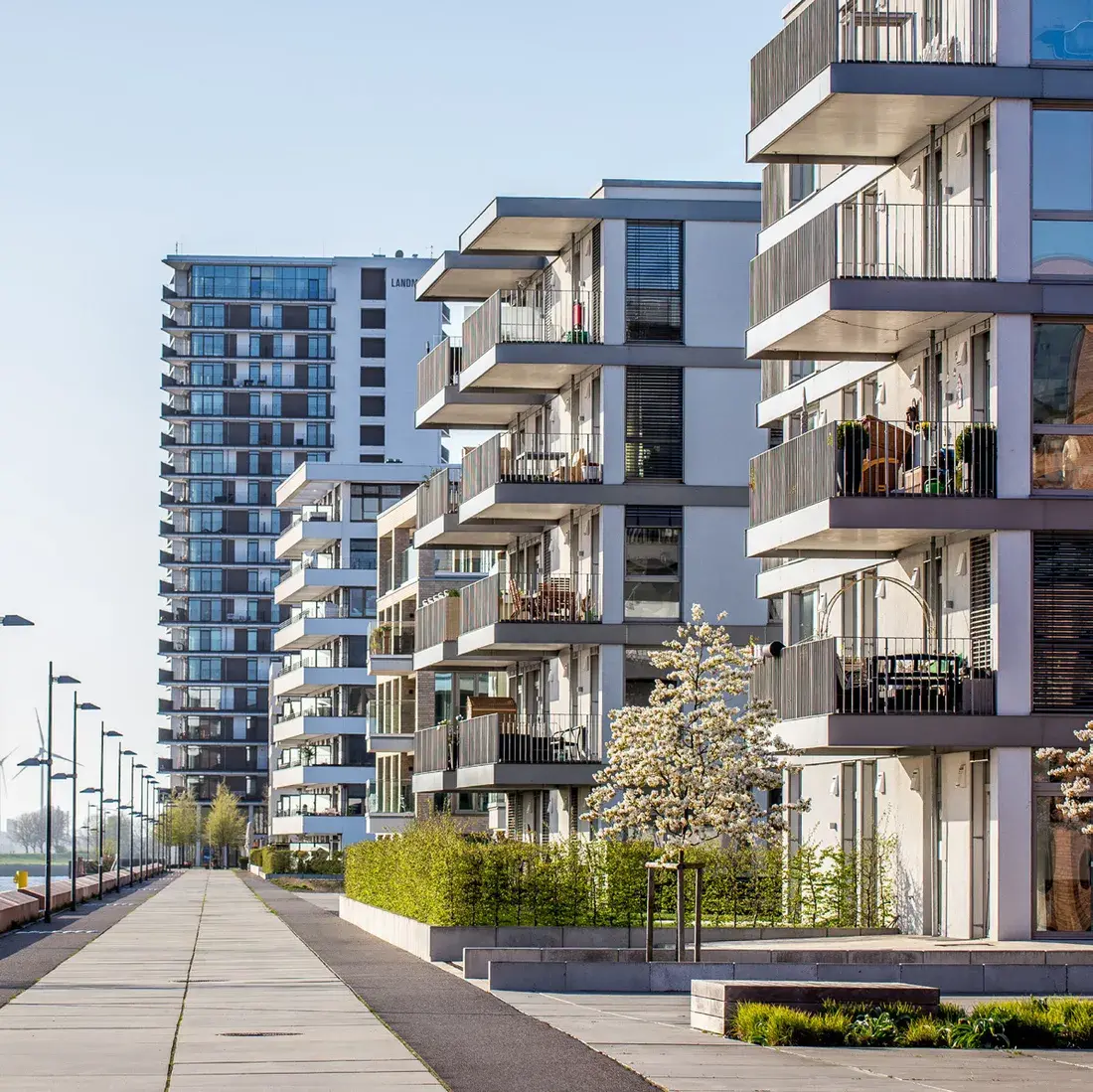 Moderne Neubauwohnungen in der Bremer Überseestadt
